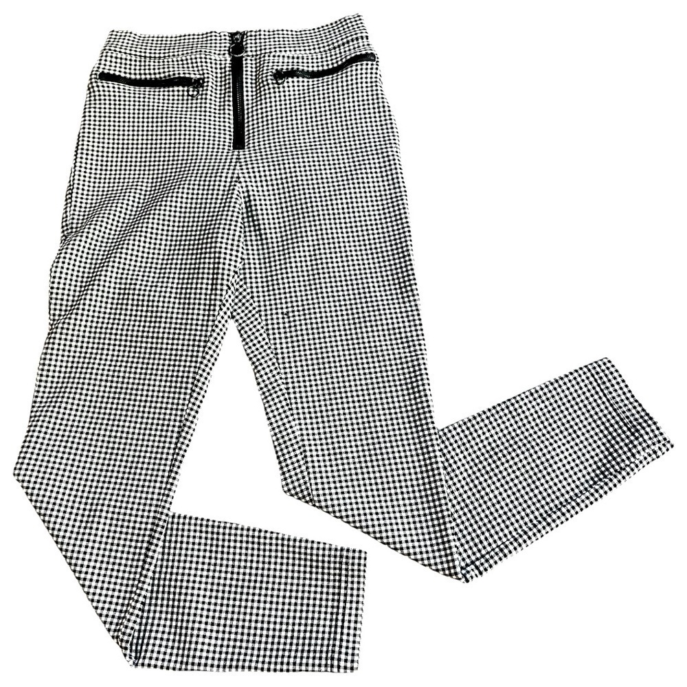Urban Outfitters Black and White Gingham Skinny Pants Size 4